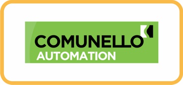 Логотип Comunello автоматика, шлагбаумы