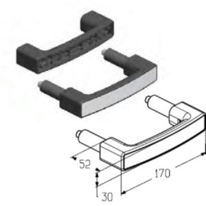 Ручка скоба HGI-40.006 ALUTECH